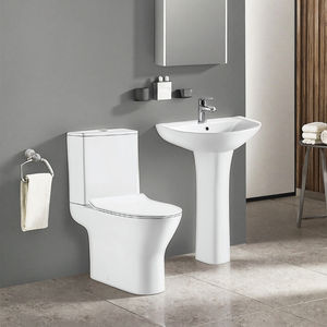 Articles sanitaires au design moderne Suite <span class=keywords><strong>Wc</strong></span> en céramique pour le lavage Commode Bathroom Toilet and Sink Set Toilette Set - Product Image 1