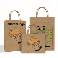 Petit sac cadeau en papier kraft personnalisé avec logo et fenêtre transparente pour bijoux