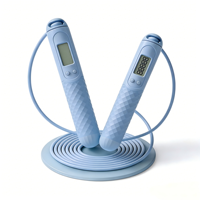 Corde à sauter électronique numérique double mode (avec et sans fil) avec roulements à billes et longueur réglable pour l'entraînement physique