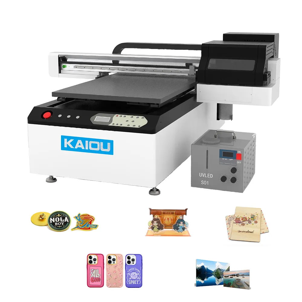 Lai phẳng thủy tinh Golf Bóng chai cốc cao su Logo Sticker Máy khay Bút in UV giường phẳng Epson i3200 máy in