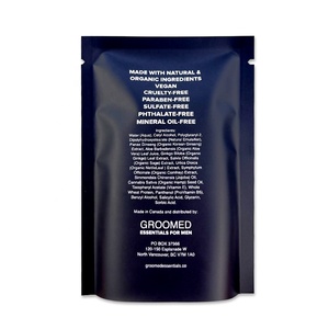 ถุงซองฟอยล์อะลูมิเนียมพิมพ์ลายเอง สีดำ ปิดผนึกสามด้าน สำหรับใส่ครีมนวดผม แชมพู ตัวอย่างเครื่องสำอาง ขนาด 15 มล. สำหรับเดินทาง - Product Image 3