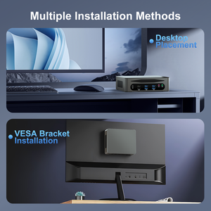 Hystou 13th Gen Trong-Tel Core I7 Văn Phòng Mini PC Ddr5 Kinh Doanh Máy Tính Xách Tay Ba Hiển Thị <span class=keywords><strong>USB</strong></span> 3.2 Thunderbolt Giao Diện - Product Image 5