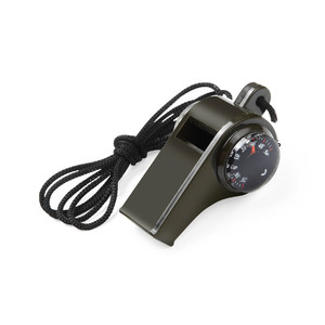 Al aire libre de <span class=keywords><strong>3</strong></span> en 1 de plástico de emergencia silbato barato supervivencia silbato de color verde con brújula - Product Image 2