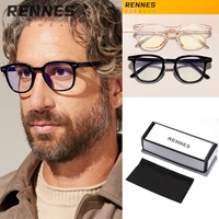 Lunettes de lecture plates carrées pour hommes et femmes avec lentille à monture anti-lumière bleue Matériau PC décontracté pour étudiants patients atteints de myopie