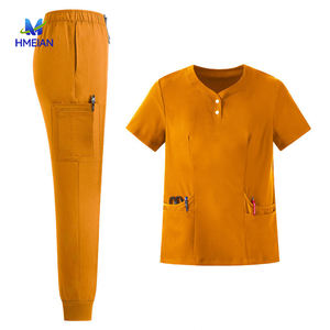 Conjunto de Uniformes Médicos para Mujer, Traje Médico Rojo de Hospital, Uniformes Médicos de Marca Privada - Product Image 6