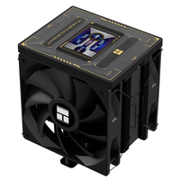 Refroidisseur d'air pour processeur Thermalright TL BA120 VISION BLACK avec écran LCD de 2,4 pouces pour Intel LGA1700 1200 et AMD AM5 AM4