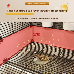En gros, Cage à oiseaux de luxe exclusive de grande taille, anti-éclaboussures pour aliments, pour Perroquet, Xuan Feng, Ba Ge, Grand Tournesol, Peau de Tigre, Perle, et oiseaux de type paysager - Product Image 5