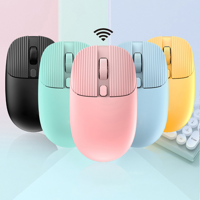 Keywin G07 Model Simple Design Dual Mode 2.4GHz/USB Wireless Optical Sensor Mouse Ergonomic 3 Buttons Right-Handed 12 Months