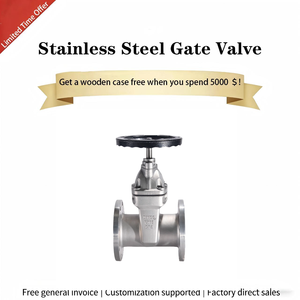 RVS 304 Schuifafsluiter 1 inch Messenflens Geschroefde interne fittingen Handmatige waterklep ANSI 150LB Normaal - Product Image 3