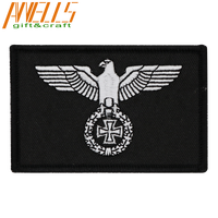 Écusson du drapeau de l'Empire allemand, drapeau impérial allemand, croix de fer de l'Empire allemand, écusson brodé