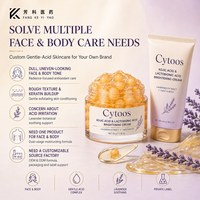 Crème à l'acide kojique, blanchiment de la peau, puissance éclaircissante à la lavande et à l'acide lactobionique, correction des taches brunes, crème blanchissante pour tout le corps