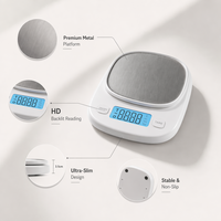 Balance de cuisine numérique en ABS, précision électronique, affichage LCD, pour la mesure du poids des aliments et la pâtisserie, appareil de cuisson standard