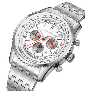 Skmei 9348 Montre-bracelet analogique à quartz de luxe pour hommes, montre étanche à cadran avec date automatique, personnalisée en gros - Product Image 2