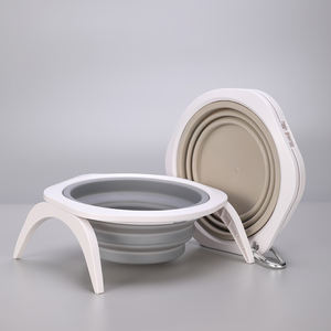 Mangkuk anjing dapat dilipat Logo kustom mangkuk makanan hewan peliharaan bepergian portabel dengan TPE mangkuk air anjing untuk kucing - Product Image 6