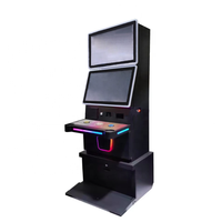Mesin Game Arcade Layar Ganda 23,6 Inci Kabinet Game Keterampilan Beroperasi dengan Koin Sentuh yang Dapat Disesuaikan Kabinet Hiburan Game Arcade Hitam