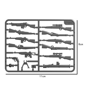 Set de Bloques de Construcción para Niños, Mini Paquete de Pistolas, Modelo de Soldado de la Segunda Guerra Mundial, Juguetes de Bloques de Plástico, Accesorios de Batalla - Product Image 5