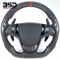 Volant sport en fibre de carbone personnalisé en forme de D pour Cadillac ATS ATSL ATSV CTS-V CTS ELR V Coupé Berline CT5 CT4 CTS