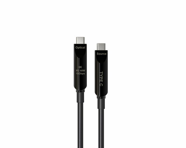 10m Usb3.2 Gen2 10gbps Optical Fiber Cable 10g Transmission Pd60w Type-C to C Optical Fiber USB Cable for Mobile Vr Devices