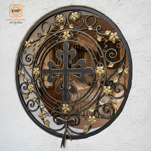 Ventanas de Hierro Forjado Hechas a Mano con Detalles Exquisitos, Impermeables para Grandes Apartamentos, Seguridad Antirrobo Francesa KHP - Product Image 3