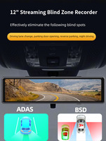 Caméra de tableau de bord de voiture 4K DVR Enregistreur vidéo 170 degrés Grand angle Écran tactile Objectif USB Enregistreur de conduite avant arrière Rétroviseur