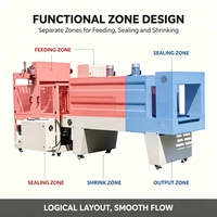 Machine d'emballage sous film PE à commande servo, positionnement précis, faible bruit, économie d'énergie, pour cartons et boîtes en mousse