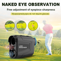 Télémètre laser INORM 1000m avec optique 6X, précision ±1m, batterie 750mAh, IP54, télémètre de golf pour le golf, la chasse et les relevés en extérieur