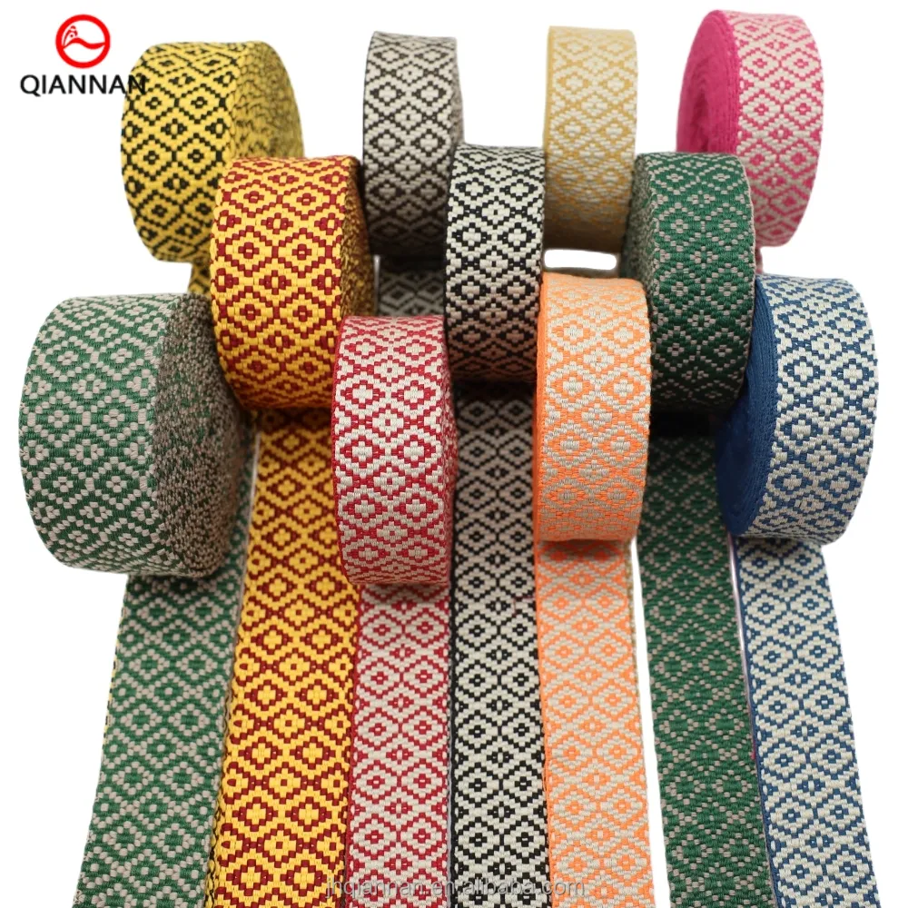 The Manufacturer Directly Supplies Wide Color National Style Jacquard Webbing for Cases Bags Belts Clothing Shoes and Hats