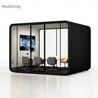 Cabine de travail insonorisée prête à l'emploi pour bureau, cabine téléphonique acoustique, salle de réunion commerciale