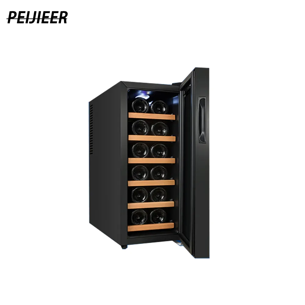 Wholesale logo customized stable compressor display wine cooler with 12 bottles