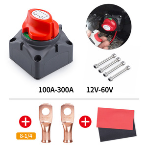 สวิตช์ตัดการเชื่อมต่อแบตเตอรี่ 100A-300A 12V-60V แบบหมุน สำหรับรถยนต์ รถบ้าน เรือ ยอชท์ ติดตั้งบนแผง - Product Image 5