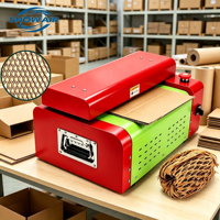 Machine d'emballage pour articles fragiles, trois options de couleur, déchiqueteuse de carton de bureau portable avec logo personnalisé