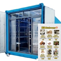Système hydroponique de culture de légumes HEZHOU HM-40FT 40FT, automatique, contrôlé par PLC, à haut rendement, économe en énergie, certifié ISO9001