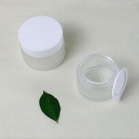 Givré 5g 15g 1oz 2oz 50g 100g 4oz 200g soins de la peau masque facial yeux corps gommage crème cosmétique pots en verre avec couvercles