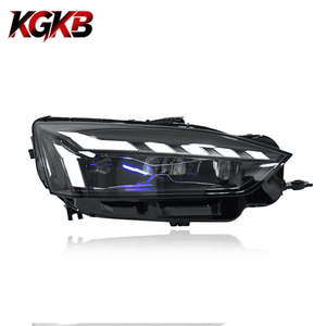 Phares LED KGKB pour Audi A5 S5 B9 2017-2020, style RS, lentille de projecteur 8000K, clignotants séquentiels, animation de démarrage, Plug & Play - Product Image 1