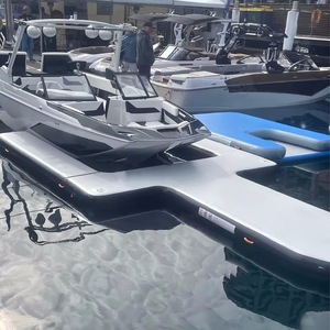 Drop Stitch U Shape Jet Ski Dock Water Gonflable Island Yacht Pontoon pour <span class=keywords><strong>Bain</strong></span> <span class=keywords><strong>de</strong></span> <span class=keywords><strong>Soleil</strong></span> - Product Image 2