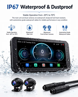 6.1 inç Motosiklet DVR'ı CarPlay Android Auto TPMS GPS Navigasyon Cihazı Çift 2K Kamera Model L310 WiFi Güncellemeleri BSD