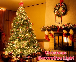 8 Mode <span class=keywords><strong>LED</strong></span> Arbre De Noël Éclairage Étanche Annulaire Blanc Chaud Arbre De Noël Lumières Guirlandes pour Fête De Mariage Jardin Décor - Product Image 5