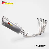 Sistema de Escape para Motocicleta Forsound, Precio de Fábrica al por Mayor, Sección Central Delantera de Fibra de Carbono para Honda CBR650R