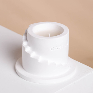 Vela de Cera de Soja de Alta Gama con Aroma a Té para Niñas, Hecha a Mano, Moderna, Resistente al Fuego, con Diseño Creativo de Castillo de Yeso, para el Día de San Valentín - Product Image 4