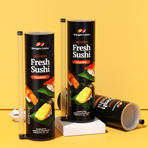 บรรจุภัณฑ์ซูชิแบบสั่งทำพิเศษ Sprintpackage  บรรจุภัณฑ์กล่องทรงกระบอกแบบกดเปิด  ทำจากกระดาษที่เป็นมิตรกับสิ่งแวดล้อม  สำหรับอาหาร  บรรจุภัณฑ์กล่องทรงกระบอกสำหรับซูชิ - Product Image 6