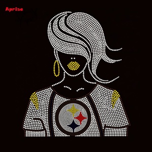 โลโก้พิตส์เบิร์ก สตีลเลอร์ส แบบความละเอียดสูง ประดับด้วยคริสตัลแบบติดร้อน สำหรับผ้าโพลีเอสเตอร์และผ้าฝ้าย - Product Image 4