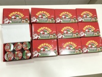 Jouet anti-stress souple en TPR en forme de boulette de Noël mystère, boîte surprise pour enfants