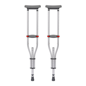 Béquille sous-aisselle réglable en alliage d'aluminium KS pour seniors, légère, portable, type divisé avec conception détachable - Product Image 1