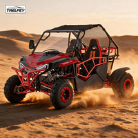 Dune Buggy à essence 230cc 4x4 haute vitesse, deux places, avec freins à disque hydrauliques, démarrage électrique, cage de sécurité et vitesse maximale de 60 km/h