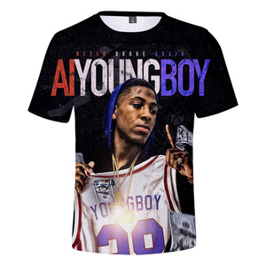 Kostenloser Versand <span class=keywords><strong>Youngboy</strong></span> Never Broke Again Bedruckt für Männer Rapper 3D Siebdruck Übergröße Knitterfrei Atmungsaktiv - Product Image 4
