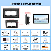 Stereo Mobil Podofo Qualcomm 8 Core 9'' untuk Chevrolet Silverado/GMC Yukon 2007-2014 4+64G Wireless CarPlay/Android Auto Grosir