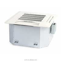 Unité de ventilation à cassette 4 voies à auto-drainage, moteur AC, eau réfrigérée, FCU pour bureau, centre commercial, hôtel, climatisation centralisée