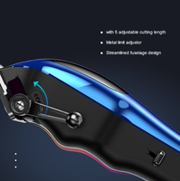 Tondeuse à cheveux professionnelle rechargeable WMARK NG-9002 avec logo personnalisé, moteur Maglev 10000 tr/min, pour usage domestique, en anglais