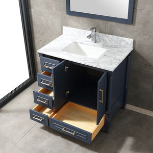 Meuble-lavabo de salle de bain haut de gamme de 36 pouces avec vasque en céramique et caractéristiques résistantes à l'eau - Product Image 2