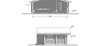 Cabanes en rondins Maison préfabriquée en bois